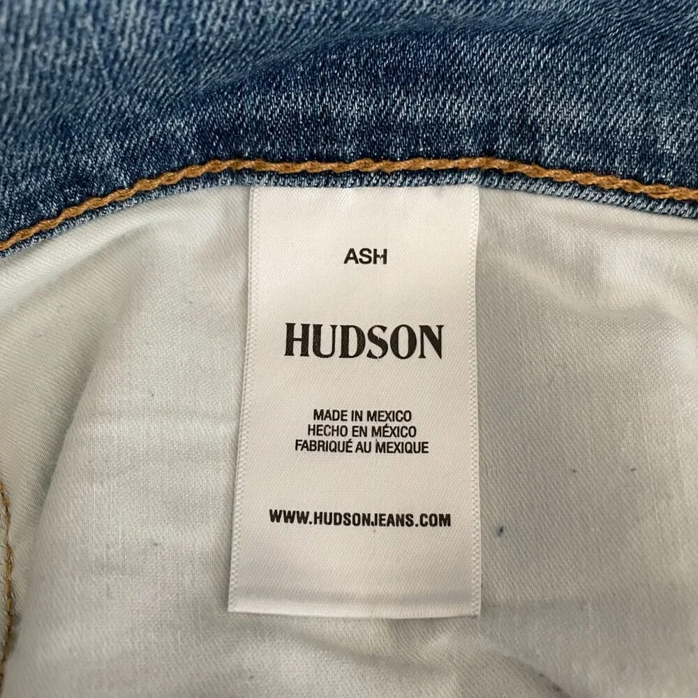 NWT Hudson Mens Blue Ash Slim Straight Jeans Size 33